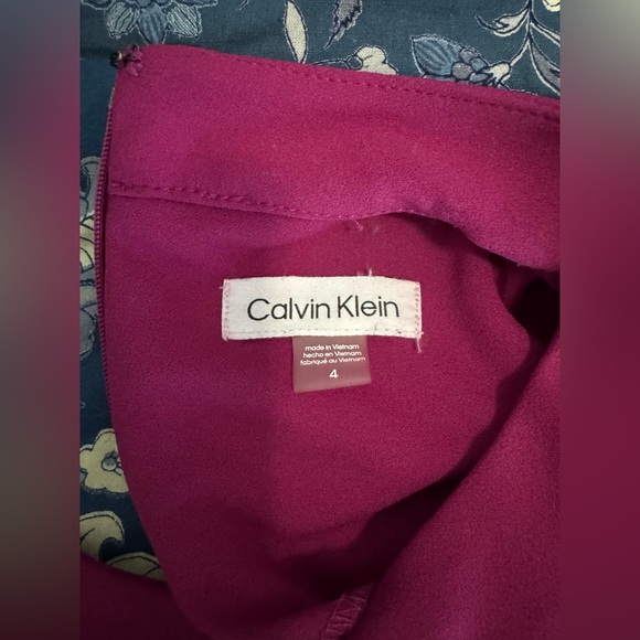 Calvin Klein Sleeveless Scuba Crepe Midi Dress - Picture 3 of 4